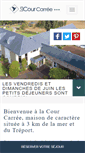 Mobile Screenshot of hotel-courcarree-eu.fr
