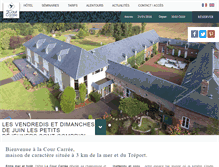 Tablet Screenshot of hotel-courcarree-eu.fr